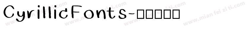 Cyrillic Fonts字体转换